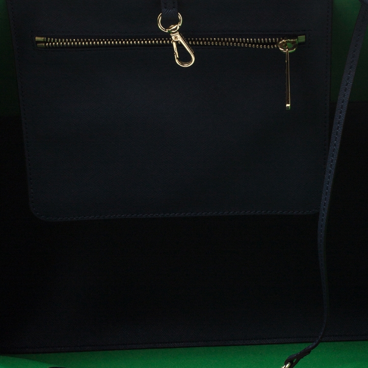 Pre Owned Michael Kors Green Coated Canvas Jet Set Deco Travel Tote