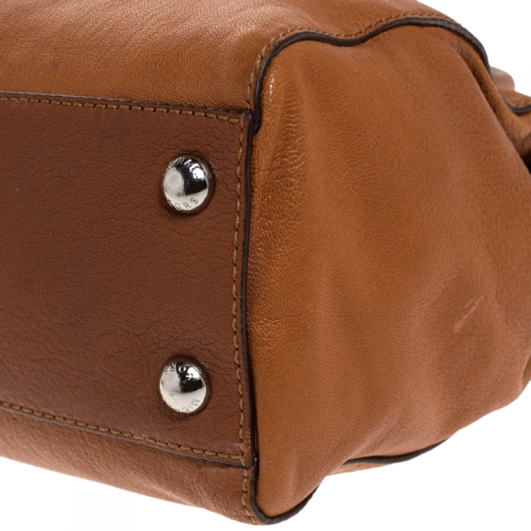 Pre Owned MICHAEL Michael Kors Tan Leather Hamilton Tote