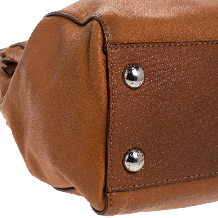 Pre Owned MICHAEL Michael Kors Tan Leather Hamilton Tote