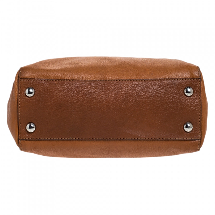 Pre Owned MICHAEL Michael Kors Tan Leather Hamilton Tote