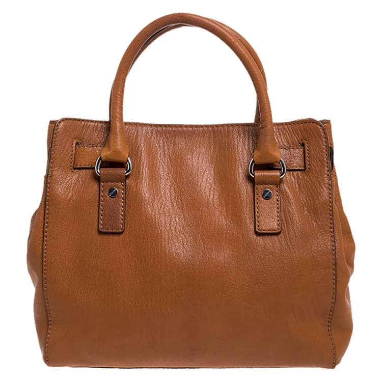 Pre Owned MICHAEL Michael Kors Tan Leather Hamilton Tote