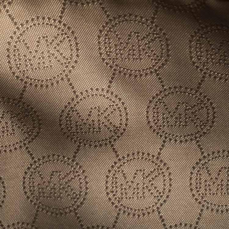 Pre Owned Michael Kors Mustard Leather Jet Set Crossbody Bag