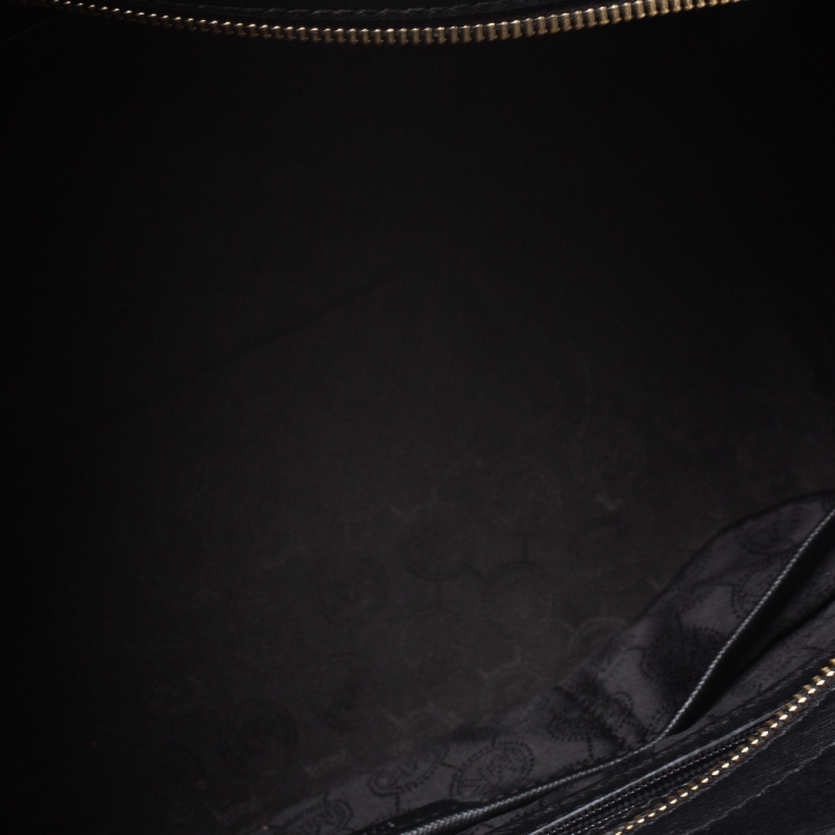 Pre Owned MICHAEL Michael Kors Black Leather Large Selma Satchel