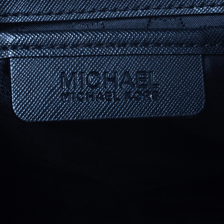 Pre Owned MICHAEL Michael Kors Black Leather Large Selma Satchel