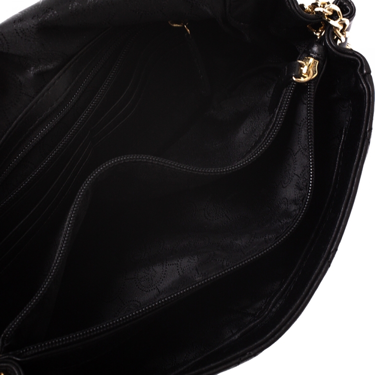 Pre Owned Michael Kors Black Leather Small Sloan Shoulder Bag