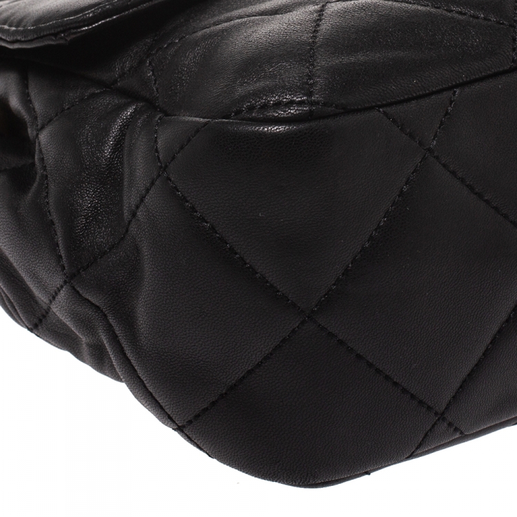 Pre Owned Michael Kors Black Leather Small Sloan Shoulder Bag