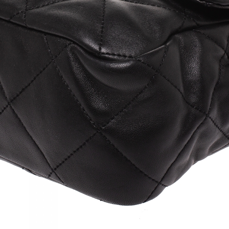 Pre Owned Michael Kors Black Leather Small Sloan Shoulder Bag