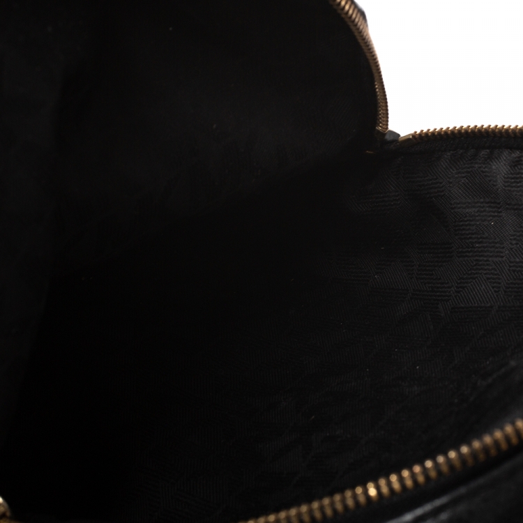 مملوكة مسبقًا Michael Kors Black Leather Small Rhea Backpack