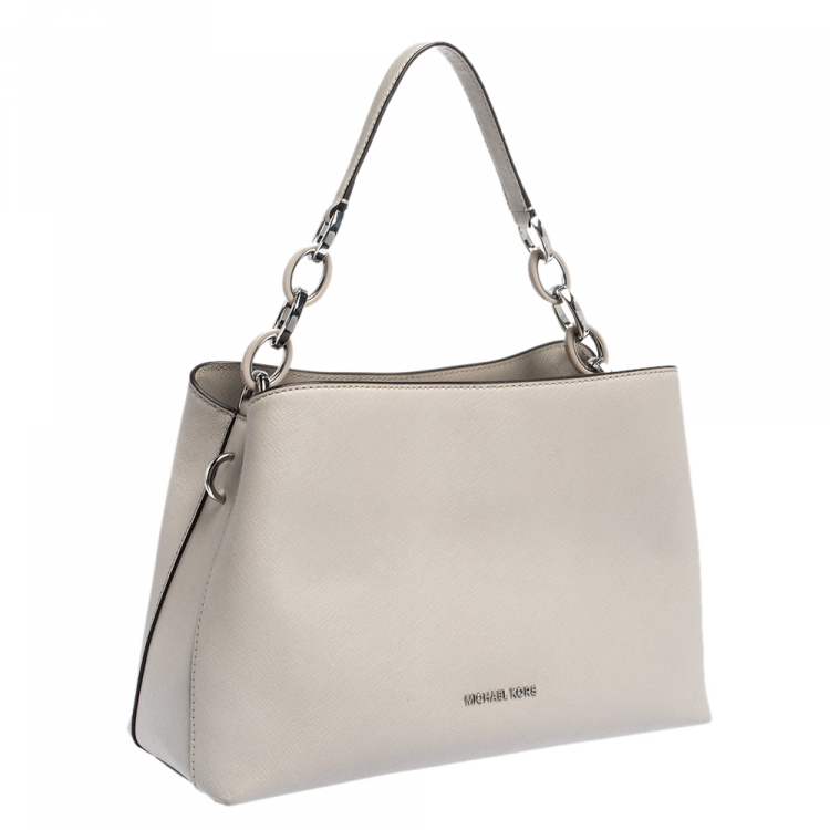 BRAND NEW MICHAEL KORS GREY LEATHER TOTE BAG WITH ADDITIONAL STRAP & M –  Whispers Dress Agency