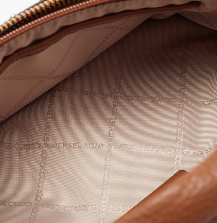Pre Owned Michael Kors Tan Studded Leather Belt Bag