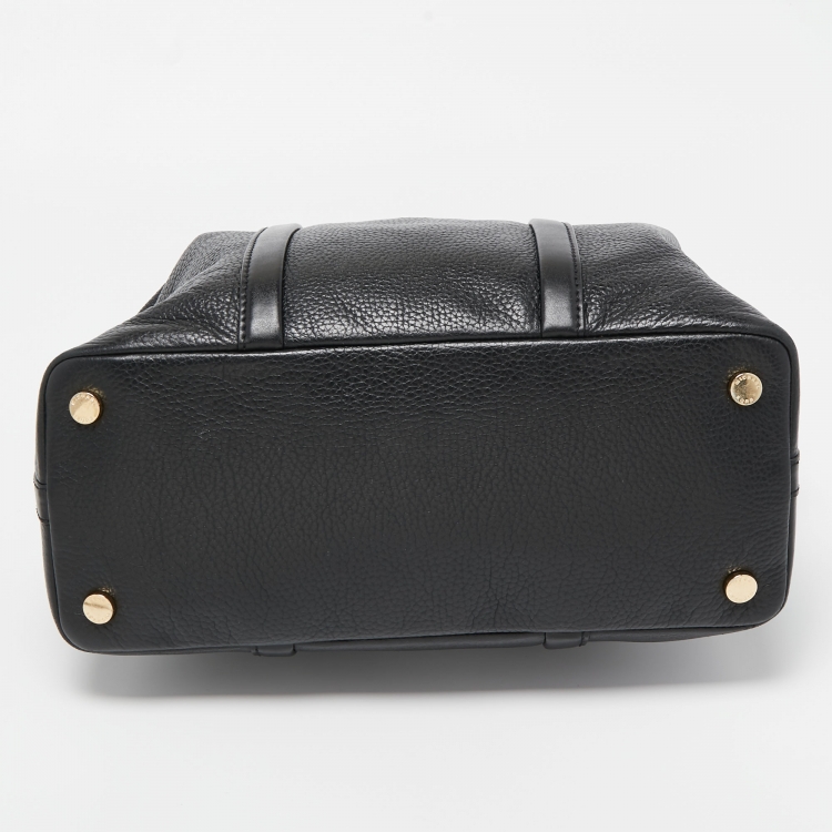 مملوكة مسبقًا Michael Kors Black Leather Beck Satchel