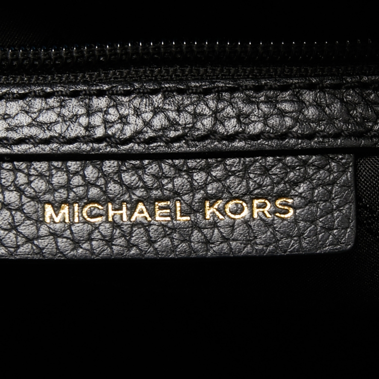 مملوكة مسبقًا Michael Kors Black Leather Beck Satchel