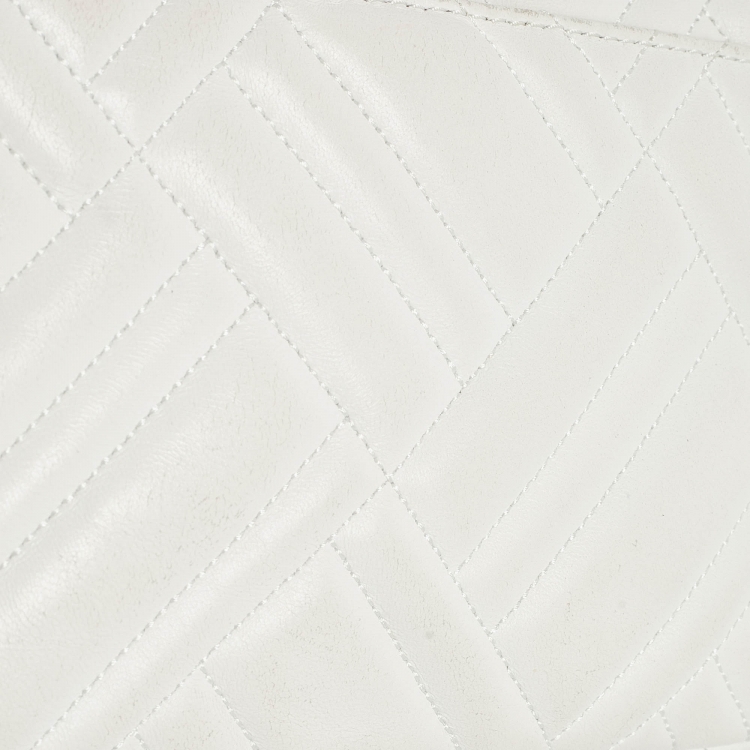 Pre Owned Michael Kors White Quilted Leather Peyton Shoulder Bag