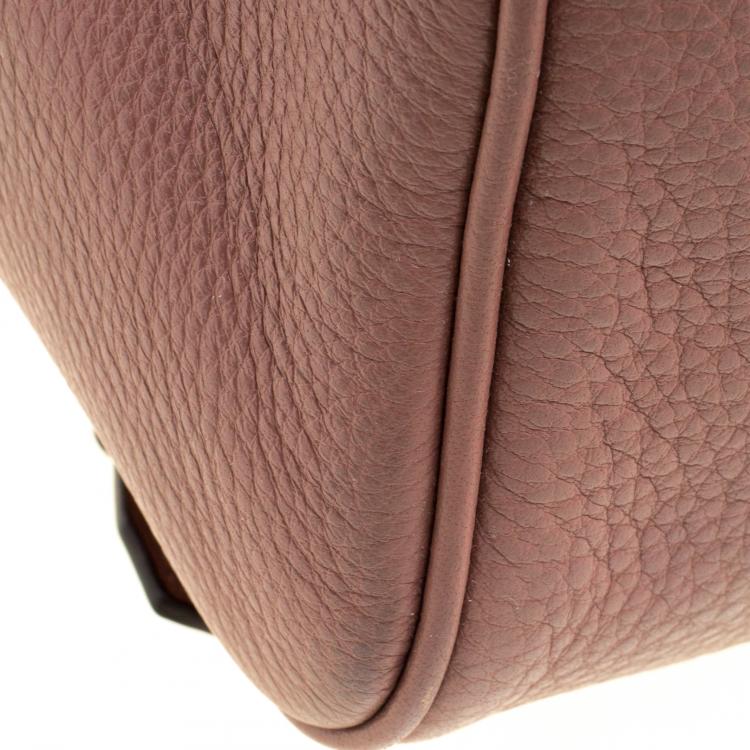 Pre Owned Michael Kors Beige Leather Rhea Backpack