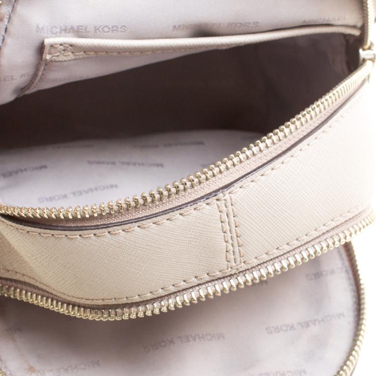 مملوكة مسبقًا Michael Kors Grey Leather Rhea Mini Backpack