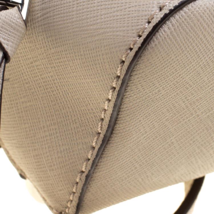 مملوكة مسبقًا Michael Kors Grey Leather Rhea Mini Backpack