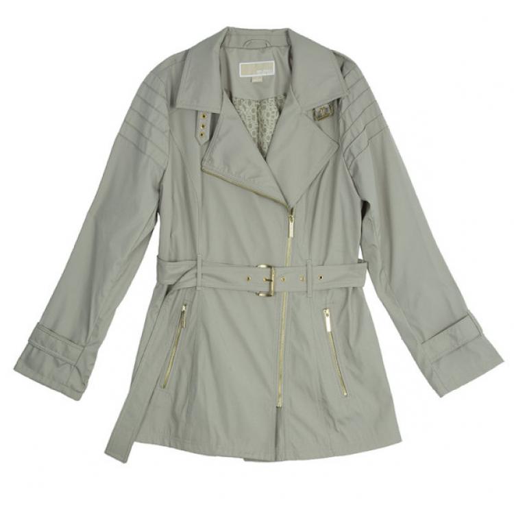 Trench coat Michael Kors Beige size 10 UK in Cotton  22555081