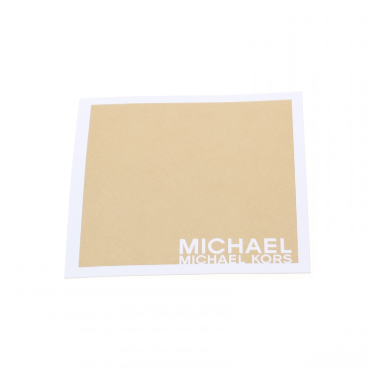 Pre Owned MICHAEL Michael Kors Gold Metallic Berkley Clutch