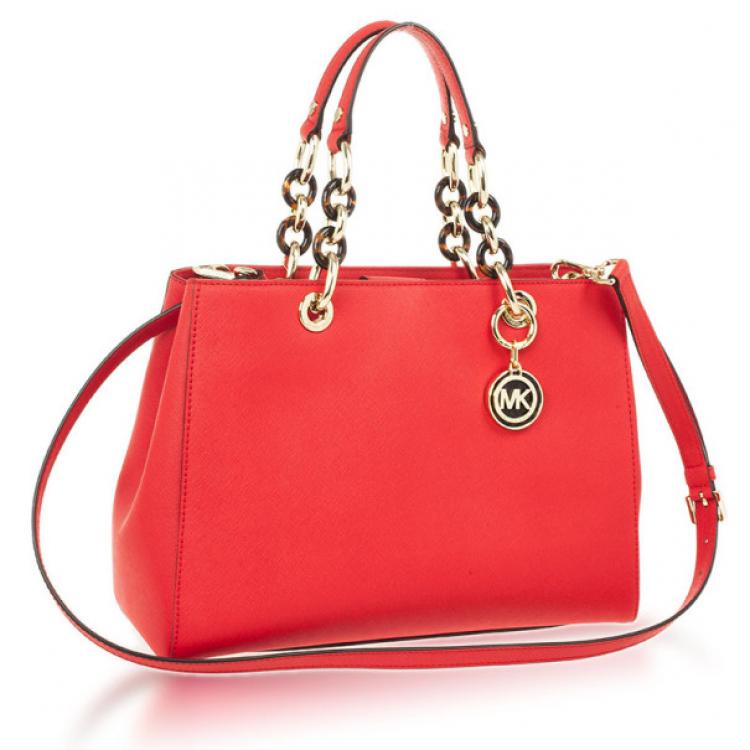 مملوكة مسبقًا MICHAEL Michael Kors Mandarin Cynthia Medium Satchel