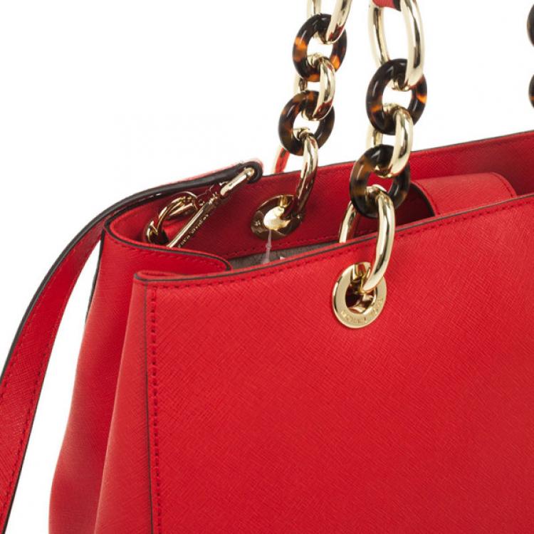 مملوكة مسبقًا MICHAEL Michael Kors Mandarin Cynthia Medium Satchel