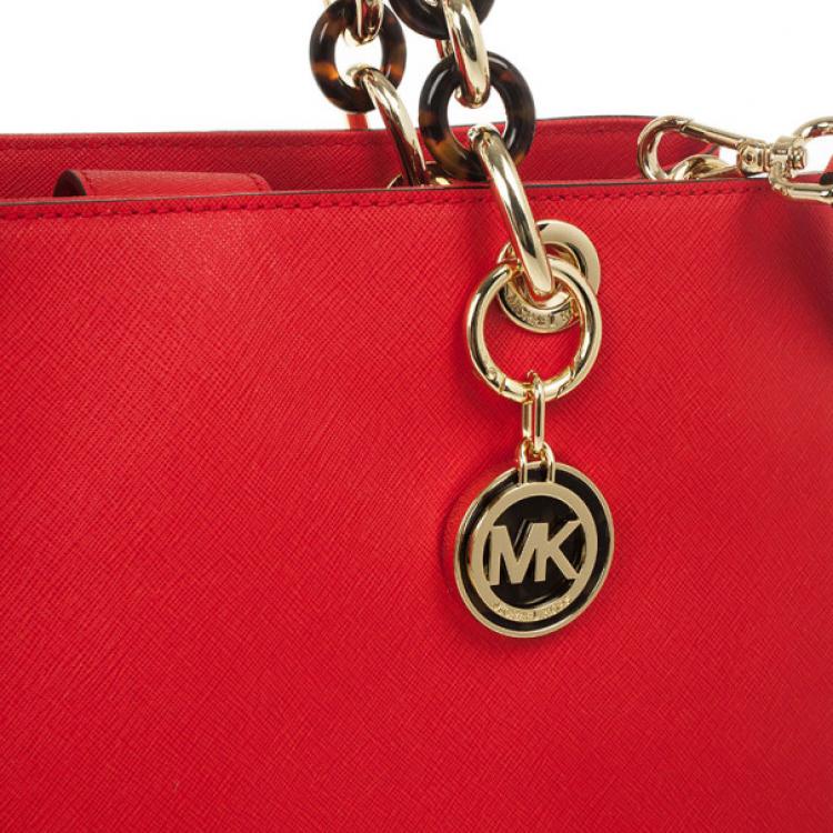 مملوكة مسبقًا MICHAEL Michael Kors Mandarin Cynthia Medium Satchel