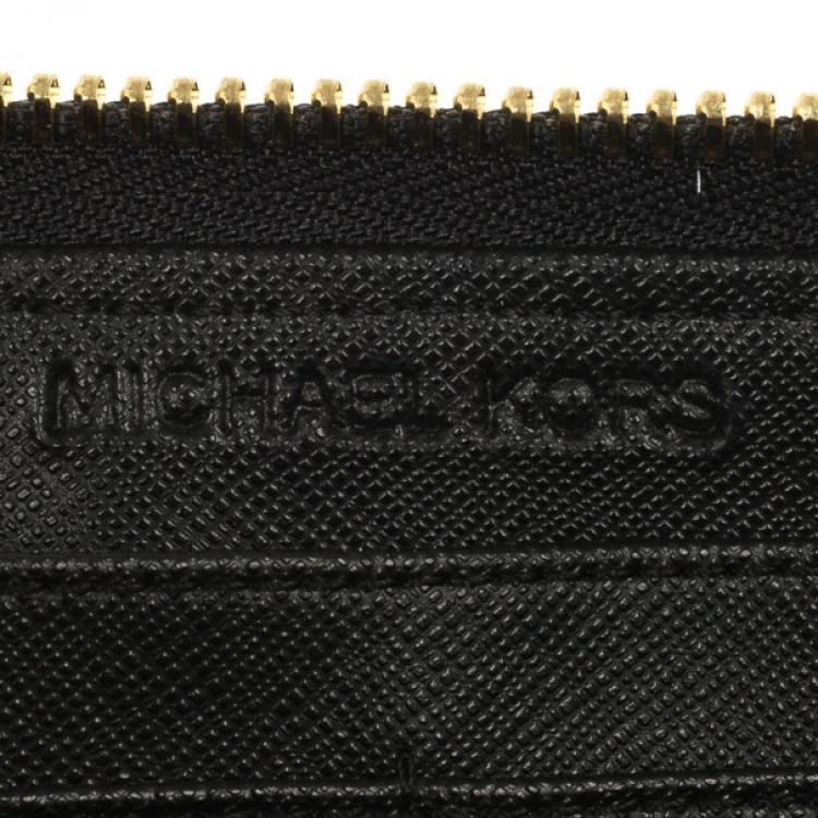 Pre Owned MICHAEL Michael Kors Moxley Python Continental Zip Around Leather Wallet
