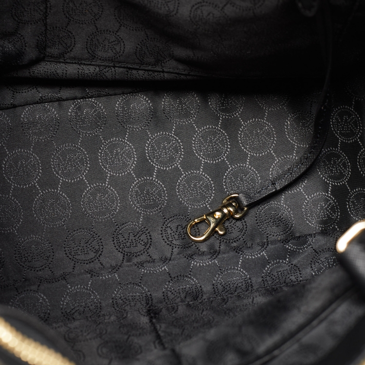 Pre Owned MICHAEL Michael Kors Black Leather Sutton Tote