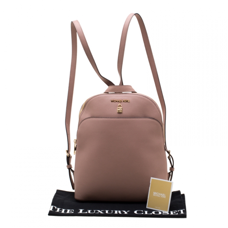 Pre Owned MICHAEL Michael Kors Blush Pink Leather Adele Backpack