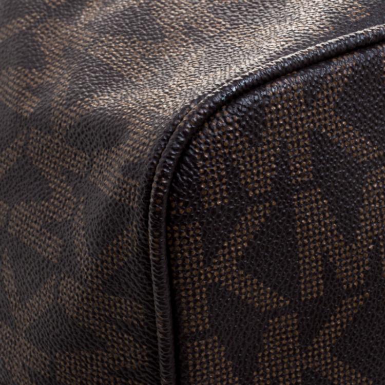 Pre Owned Michael Michael Kors Dark Brown Python Embossed Signature Leather Jetset Tote
