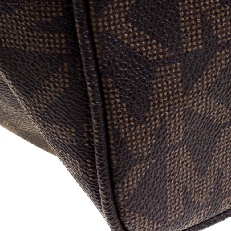Pre Owned Michael Michael Kors Dark Brown Python Embossed Signature Leather Jetset Tote