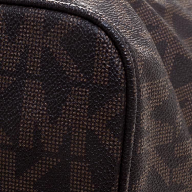 Pre Owned Michael Michael Kors Dark Brown Python Embossed Signature Leather Jetset Tote