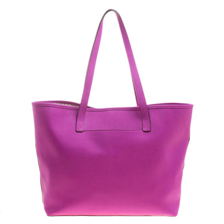 مملوكة مسبقًا Michael Michael Kors Hot Pink Leather Tote