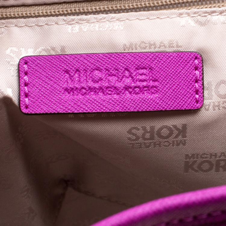 مملوكة مسبقًا Michael Michael Kors Hot Pink Leather Tote