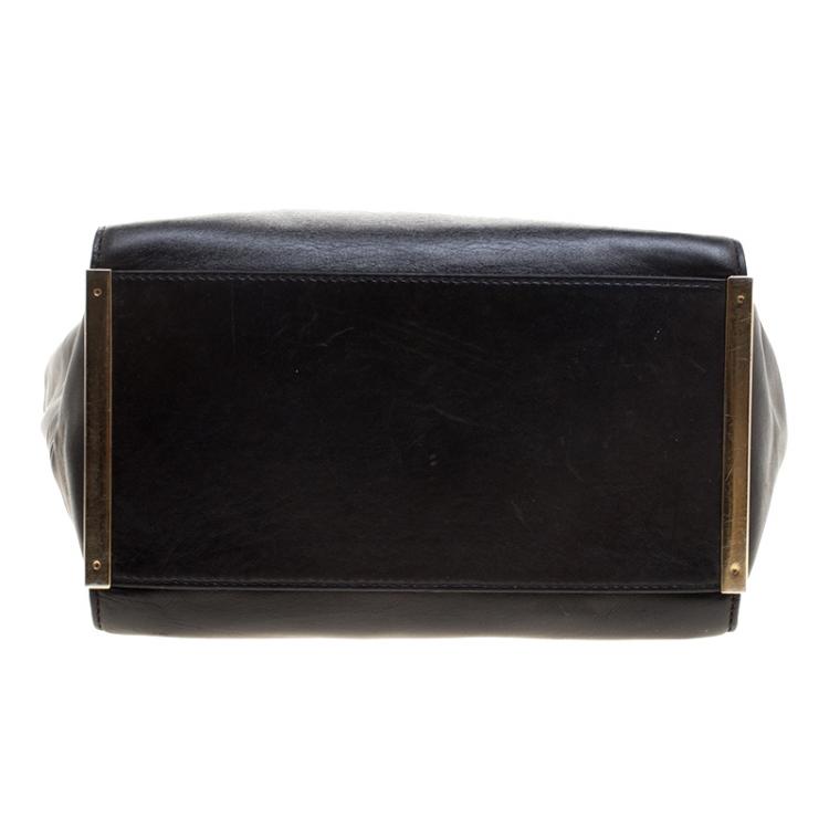 Pre Owned Michael Michael Kors Black Leather Tote