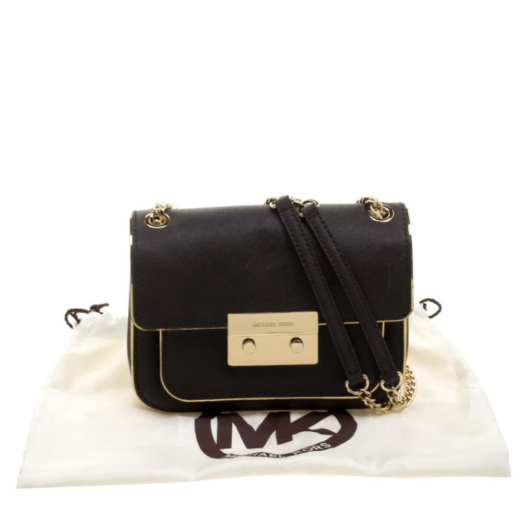 Pre Owned Michael Michael Kors Dark Brown Leather Sloan Shoulder Bag