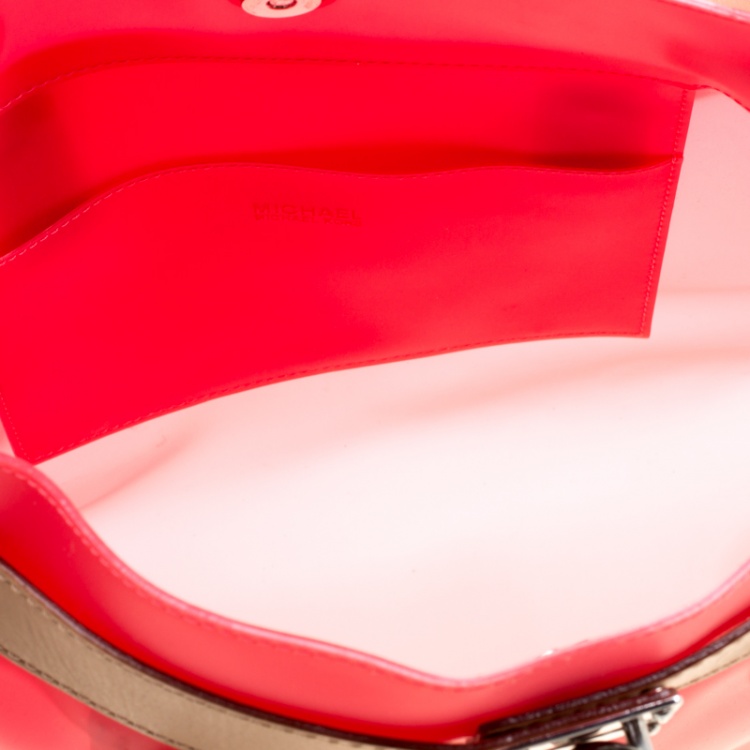 مملوكة مسبقًا Michael Kors Candy Red PVC Hamilton Tote