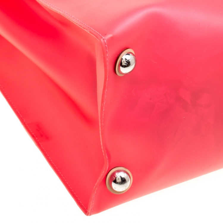 مملوكة مسبقًا Michael Kors Candy Red PVC Hamilton Tote