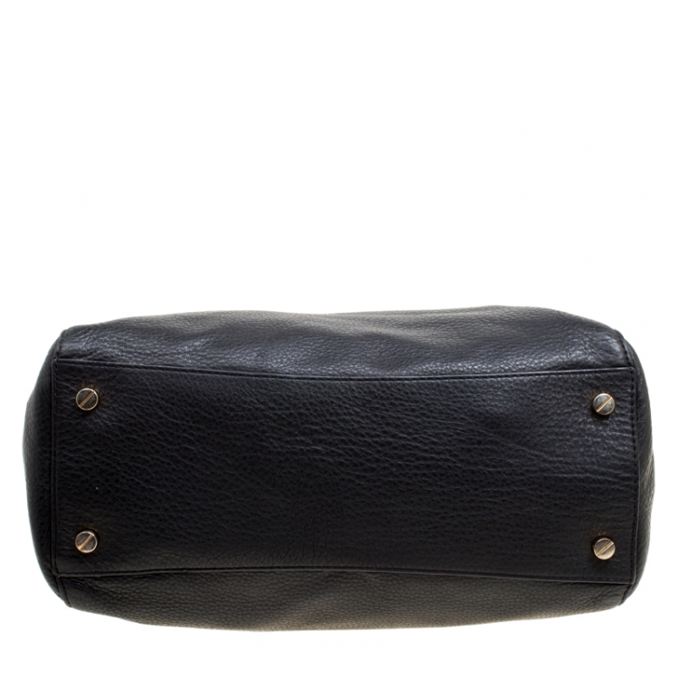 مملوكة مسبقًا Michael Michael Kors Black Leather Ciara Tote
