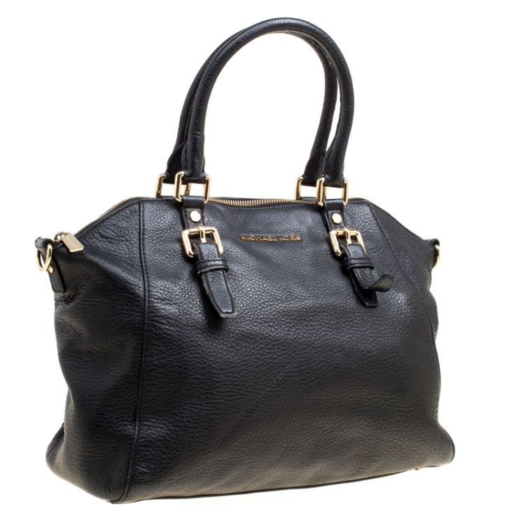 مملوكة مسبقًا Michael Michael Kors Black Leather Ciara Tote