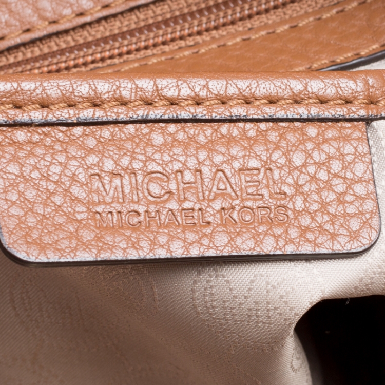 Pre Owned Michael Michael Kors Brown Leather Bedford Satchel