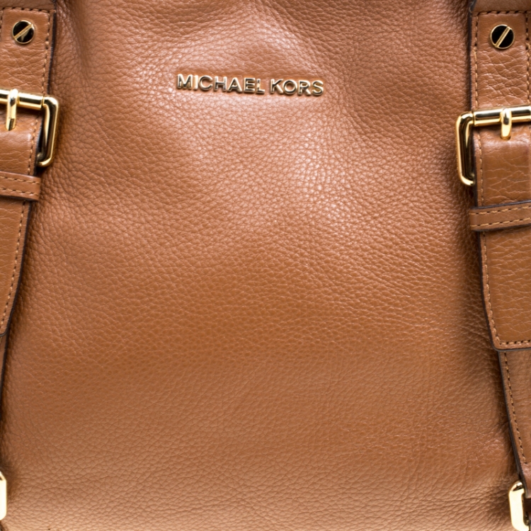 Pre Owned Michael Michael Kors Brown Leather Bedford Satchel