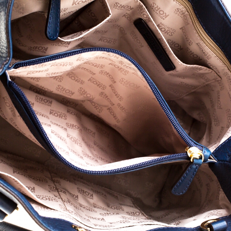 مملوكة مسبقًا MICHAEL Michael Kors  Navy Blue Leather Savannah Tote