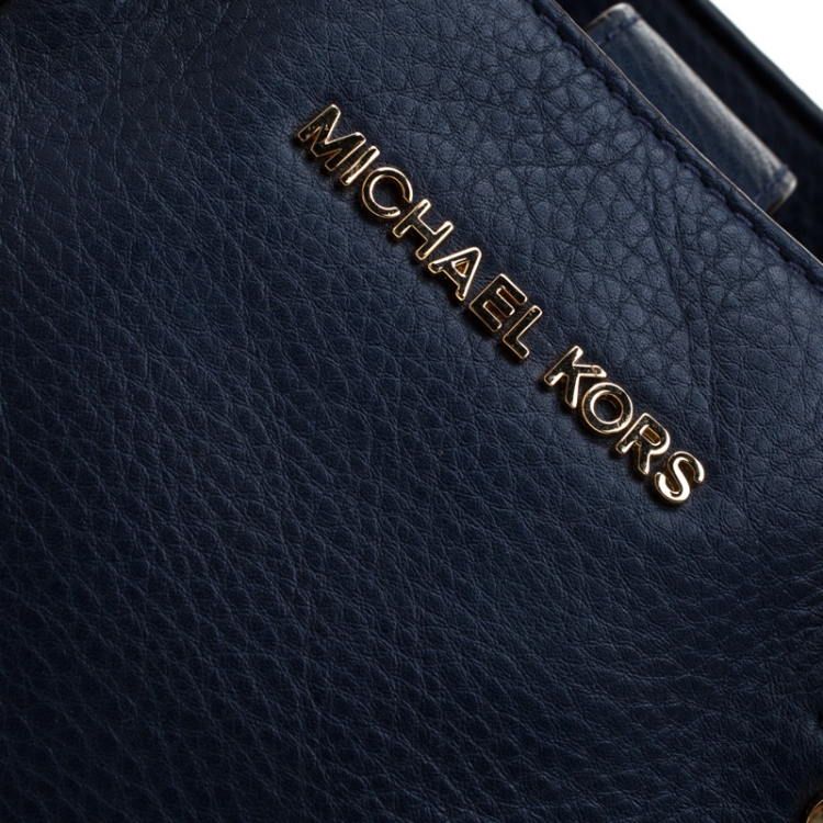 مملوكة مسبقًا MICHAEL Michael Kors  Navy Blue Leather Savannah Tote
