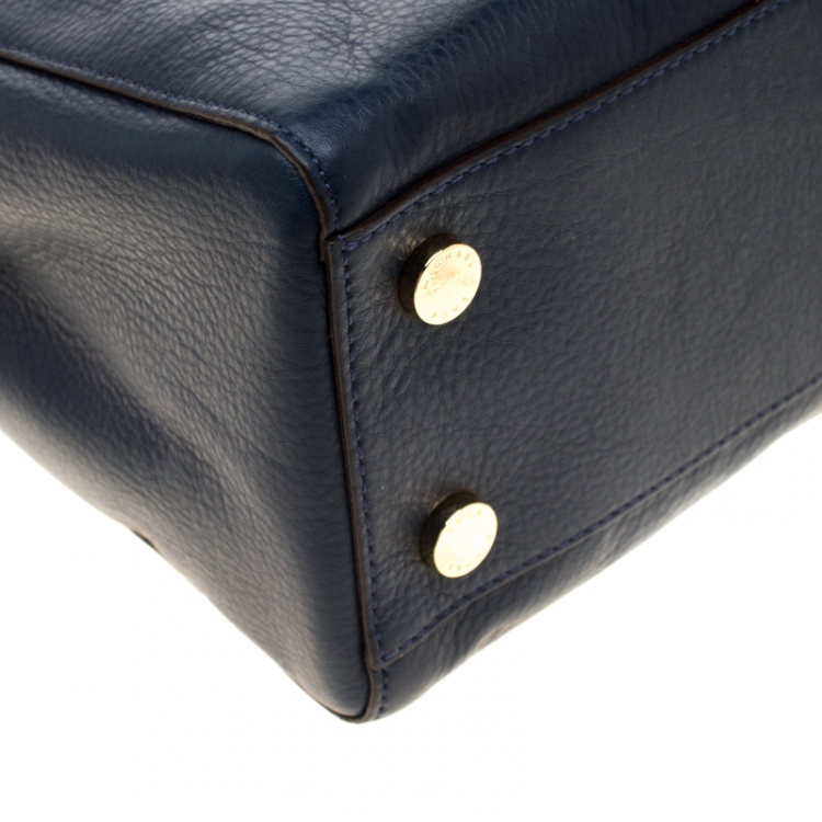مملوكة مسبقًا MICHAEL Michael Kors  Navy Blue Leather Savannah Tote