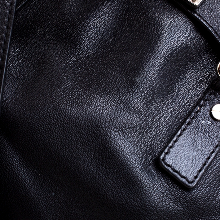 مملوكة مسبقًا Michael Kors Black Leather East West Hamilton Tote