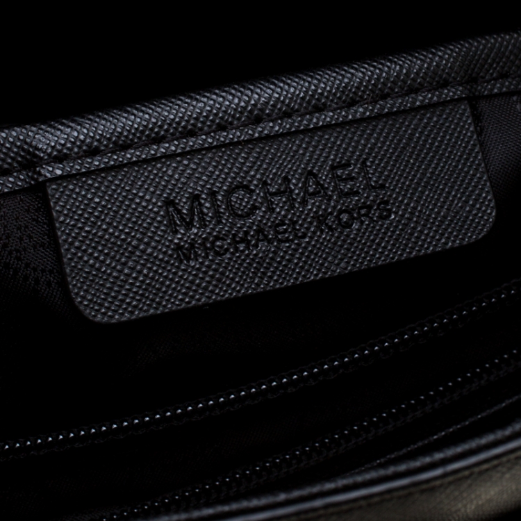 مملوكة مسبقًا MICHAEL Michael Kors Black Leather Hamilton Tote