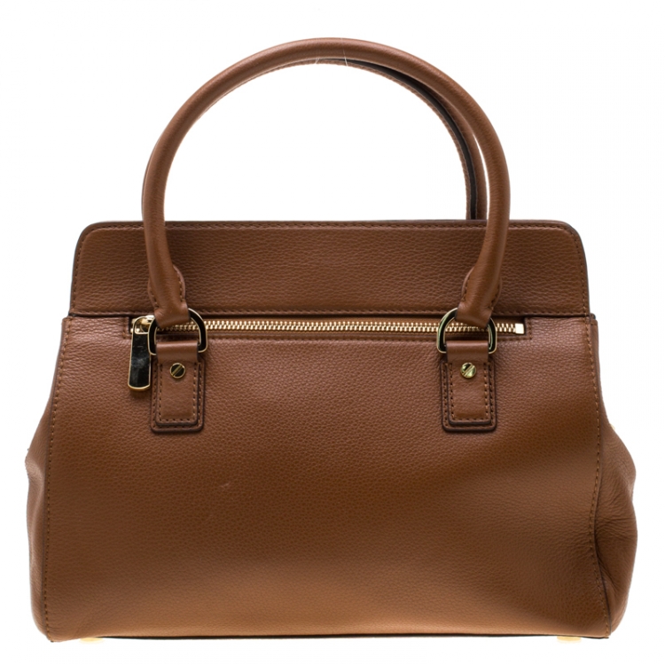 Pre Owned MICHAEL Michael Kors Tan Leather Astrid Satchel