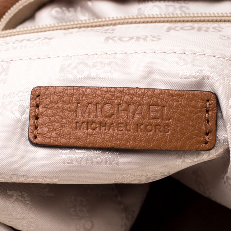Pre Owned Michael Michael Kors Brown Leather Fulton Hobo
