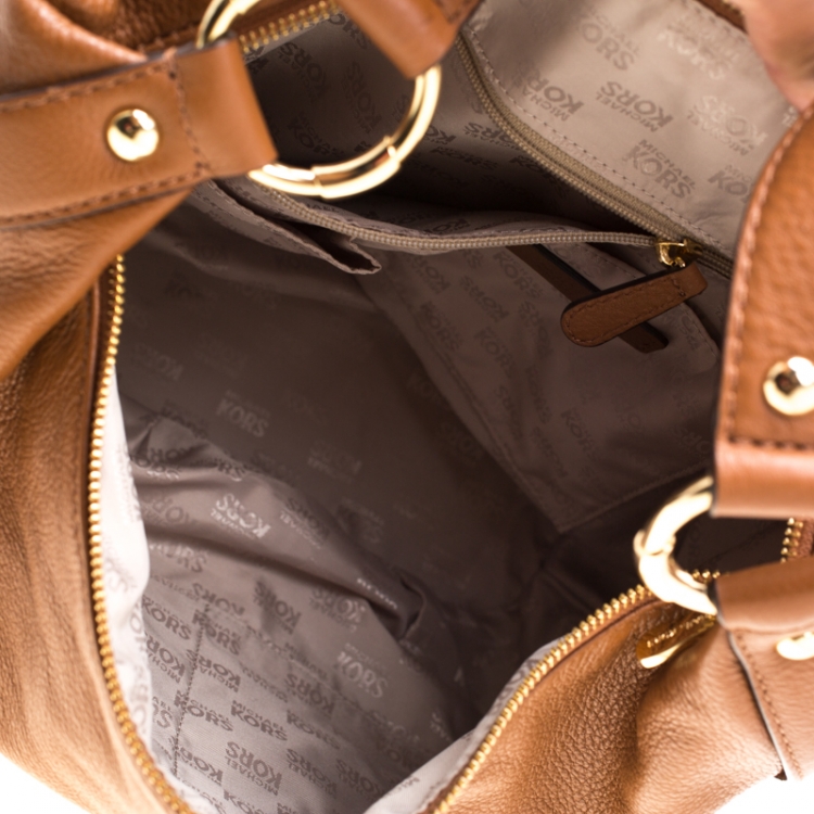Pre Owned Michael Michael Kors Brown Leather Fulton Hobo