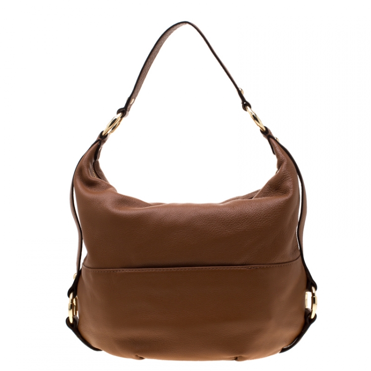 Pre Owned Michael Michael Kors Brown Leather Fulton Hobo